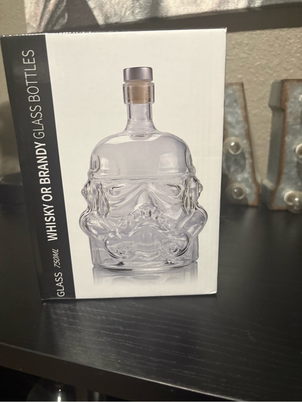 Clear Stormtrooper Glass Decanter Bottle